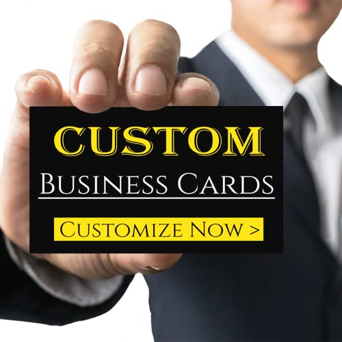 Custom Business Cards Personalized Business Card for Small Business 300gsm Matte Paper Front & Back Sides Printed 3.5 x 2