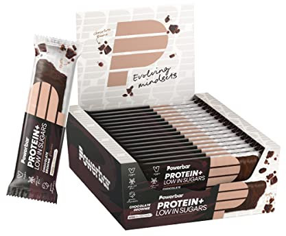 Powerbar - Protein Plus - Low Sugar - Chocolate Brownie - 16x35g - High Protein Low Sugar Riegel