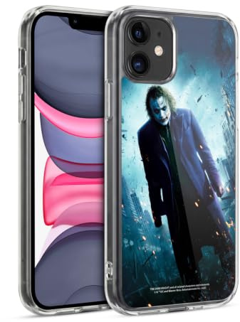 Head Case Designs Officially Licensed The Dark Knight Joker Poster Key Art Gel Case [Military Grade Protection] Compatible with Apple iPhone 11 and Compatible with MagSafe