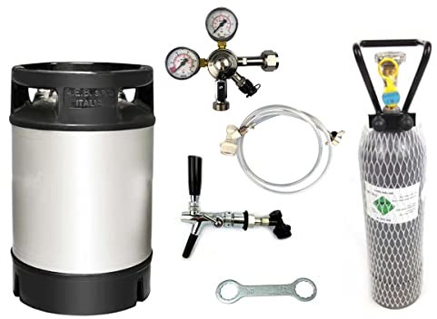 NC Keg 9 Liter mit Zapfset komplett Ball Lock Corny Keg Bier zapfen Zapfanlage