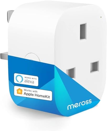 meross Meross Smart Plug Mini 13A WiFi Plug Compatible with HomeKit, Alexa, Google Home, SmartThings Wireless Remote Control Plug No Hub Required (1 Pack), MSS110