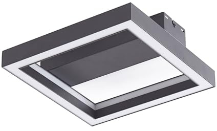Lucande LED Deckenlampe dimmbar 30 cm, RGB Backlight wechselbare Lichtfarbe (2700-6500K) Fernbedienung App Steuerung Wohnzimmerlampe Smart Home