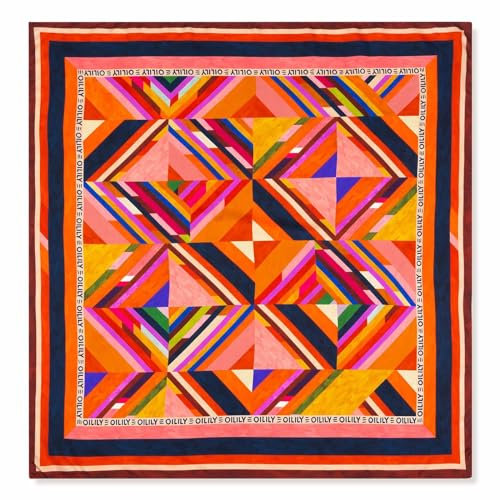 Oilily Ahappytrack Square Woven Scarf Happytrack Cherry Tomato