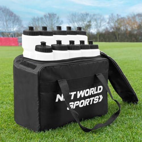 FORZA 10 Water Bottles (750ml) & Carry Bag Set │ 10x Bottle Capacity │Must Have Travel Essentials (White)