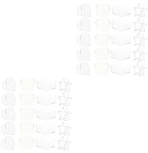 Lurrose Vela Aromática 40 Piezas Caja de velas casera recipientes de cera para velas recipiente con tapa Envases De Maquillaje