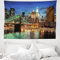 Tizhweqo Wandteppich 3D New York, Wandbehang Stadtnachtansicht, Wandtuch New York Tapisserie Tapestry für Schlafzimmer Wohnzimmer Wohnheim Deko 150x200 cm SK897