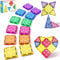 MIKIBLUE Toddler Magnetic Blocks Building Toys - Magnetic Tiles Kids Toy STEM Magnet Toys - Preschool Learning Magnetic Sensory Toys Gift for 3+ Year Old Boys and Girls - 42PCS