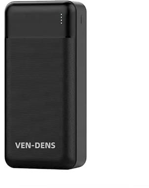 VEN-DENS Fast Charging Power Bank 20000mAh- 4 output- Charge 4 device at Once-(Micro USB, 2*USB A, USB C) Compitble with Iphone 15/14/13/12/11/9/8/Pro/Max-Flight Safe- Smart chip (Black)