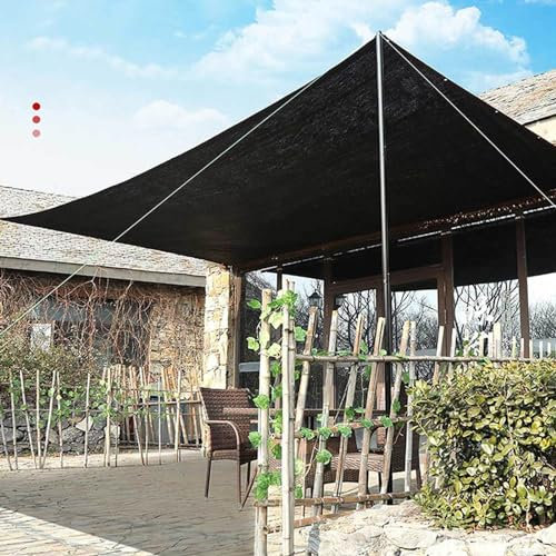 Toile d'ombrage Parasols et Stores pour Patio Toile d'ombrage étanche De 4x5m pergola, terrasse, Plantes, Serre, poulailler, Cour,black-3x5m