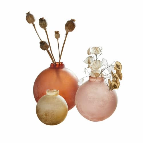 Loberon Vase 3er Set Imbrianno, bunt