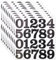 10 Sheets Number Stickers for Mailbox 2 Inch Waterproof Vinyl Stick On Numbers for Organizing Lockers Sign Note Bins Storage Black
