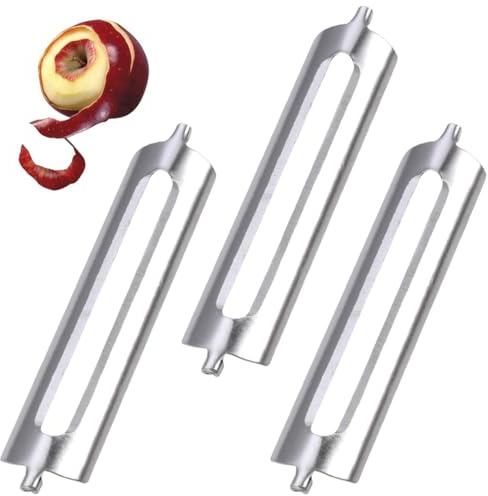 Duoleimi Replacement blades for vegetable peeler, Turbo peeler - 3 sharp and durable blades for asparagus and potato peeler.