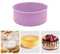 Moules à gâteau en silicone – Moule à gâteau rond en silicone anti-adhésif pour gâteaux à couches, gâteaux au fromage et gâteaux au chocolat (violet, 15,2 cm)