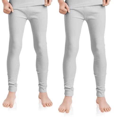 Celodoro 2er Pack Lange Kinder Thermo Unterhose Winter Unterwäsche