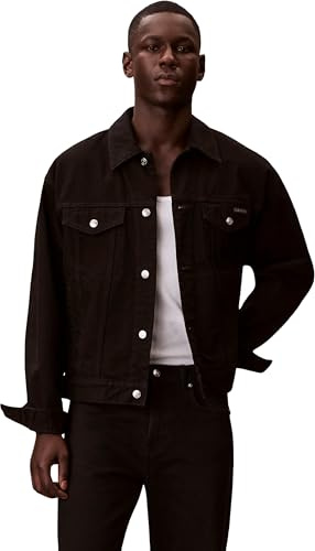 Calvin Klein Herren 90s Ck Classic Black Trucker Lv04rf706g Jacken