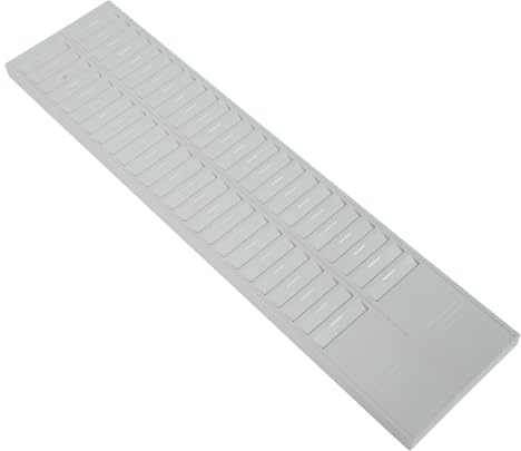 Porta Tessere da Muro in Plastico Nero, Rack Scomparti Multipli | Cartellini Timbratura Orario, Aumento o Riduzione Modulare, per Magazzino e Fabbriche