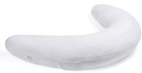 PurFlo Breathe Pregnancy Pillow with Soft Jersey Cover, LUXE | Fully Breathable Maternity Cushion, Ergonomic Body & Leg Pillow for Side Sleeping, Nursing, Feeding & Tummy Time