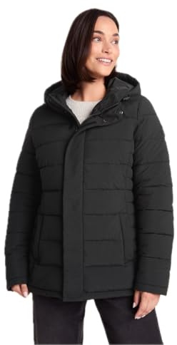 TOG24 Sleight Womens Padded Jacket Water-Resistant Windproof Puffer Winter | Coat, Thermal, Lightweight, DWR coating, Adjustable hood, Pockets, Ribbed collar, Ribbed cuffs, Hooded