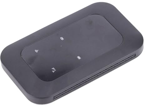Topiky Tragbarer 4G-WLAN-Router H806 mit LED-Smart-Display für Reisen Im Auto und Im Freien, Unterstützt 10 Benutzer, 4G-LTE-Band, Schwarz
