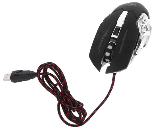 BUGUUYO Souris USB Optique pour Ordinateur Portable Gamer PC avec Éclairage LED Design Ergonomique Stable