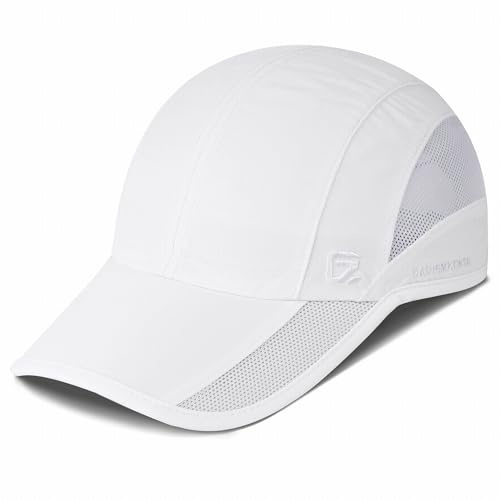 GADIEMKENSD Cappello Sportivo Asciugatura Rapida UPF50+ Leggero, Traspirante e Morbido per Running all'Aperto, Cappellini da Baseball per Donne (Pure White)