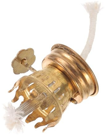 NUOBESTY Vintage Metall Öllampenregler mit Loch Praktisches Ersatzteil für 2mm Runddocht für Selbstgemacht Glas Öllampe und Kerosinlampen mit Einfachem Design
