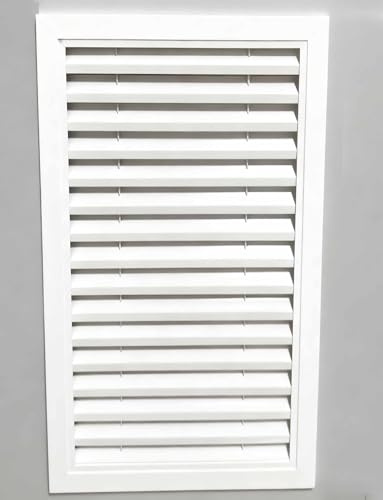Griglia di sfiato quadrata in lega di alluminio, 60 x 30 cm, per ventilazione soffitta, capannoni, pareti e soffitti (60 x 30 cm)
