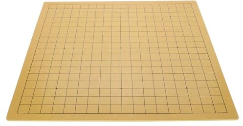 FOMIYES Doppelseitiges Schachbrett aus Dichteplatte mit Doppelspiel Funktion Leicht zu Transportieren für Chinesisches Schach und Traditionelles Schachspiel