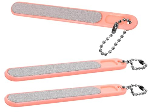 Operitacx Lot de 3 Limes à Ongles Mini en Plastique pour Femmes et Hommes, Élimination Douce des Bords Irréguliers et Polissage Délicat, pour Salon ou Usage à Domicile