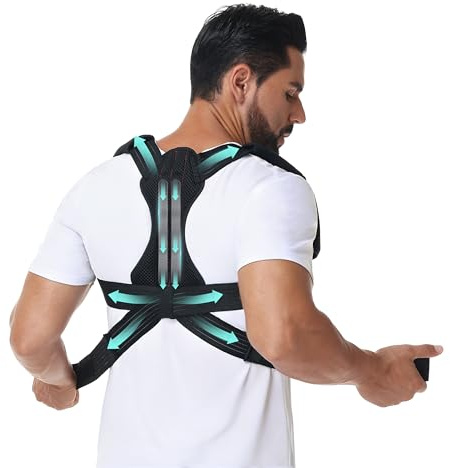 NovoBrace Rücken geradehalter, Upgegradeter Rücken Damen Herren,Posture Corrector,Gerader Rücken Geradehalter,Schultergurt haltungskorrektur,Linderung von Rückenschmerzen,Haltungskorrektur (M)
