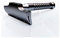 RazoRock Hawk schwarz eloxierter Einzelkantenrasierer, einzeln, 1 Stück (1 Stück)