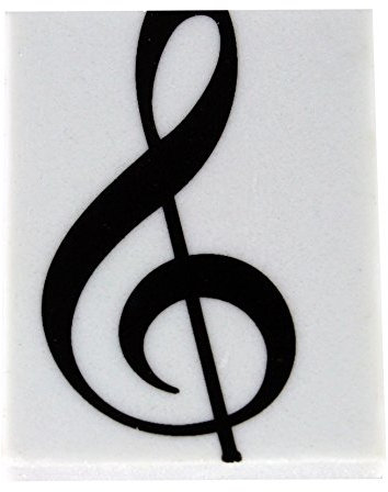 Radiergummi mit Violinschlüssel/Notenschlüssel (10-Stück-Packung) - Schönes Geschenk für Musiker