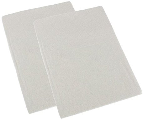 HOMESCAPES 2er-Set Kinder-Bettlaken ohne Gummizug, Flanell-Betttuch Creme 100x150 cm aus 100% Baumwolle, Biber-Betttuch Kinderbett, klassisches Bettlaken, Oeko-TEX Zertifiziert