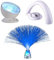 Playlearn Sensory Treatment Bedroom Kit, 1 x LED Rainbow Light, 1 x Remote Control Ocean Wave Projector, 1 x Fibre Optic Colour Changing Lamp
