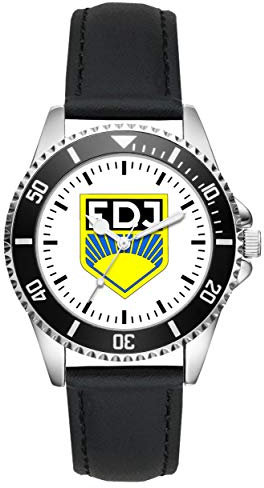 KIESENBERG FDJ Wappen DDR Geschenk Artikel Idee Fan Uhr L-1170