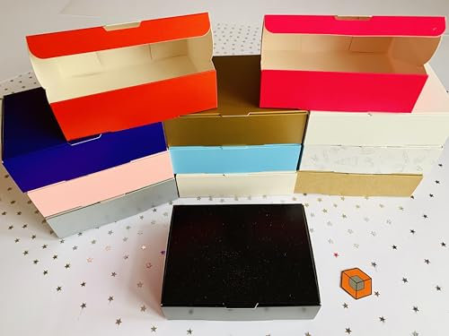 20 Premium single slice cake favour boxes 120x90x35mm (Jet Black)