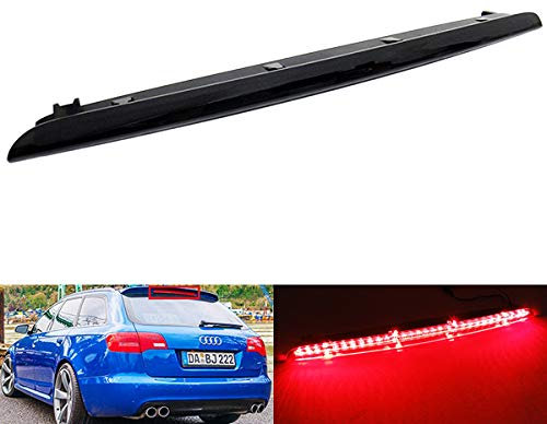 Schwarze Rauchglas Rücklichtblende für dritte Bremse, Bremslicht für 2005-2011 A6 S6 RS6 Avant Allroad C6 4F