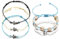 Liitata Lot de 5 bracelets de cheville en forme de tortue - Style bohème - Fabriqué à la main - Perles en couches - Réglable - Pour femme et fille