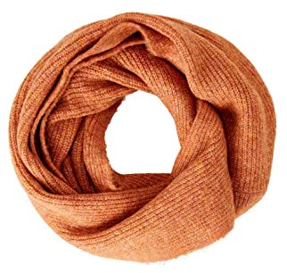 TOM TAILOR Denim Damen Strickschal als Loop 1033067, 30345 - Rusty Amber Melange, ONESIZE