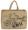Domelo Einkaufskörbe. Bedruckte Einkaufstasche. Jute Tasche groß. Korbtasche, wasserabweisenden Strandtasche. Jutetaschen Shopper als Shopping bag. Nachhaltige Tragetasche (Roller)