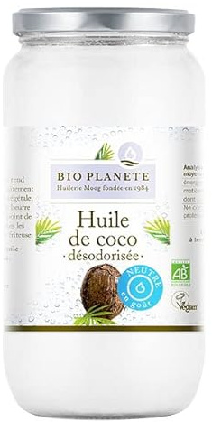 Bio Planète - Huile de coco désodorisée 950ml - Vendu par unité