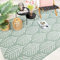 FRAAI | Home & Living In- & Outdoor Teppich - Summer Leaves Grün - Wetterfest - Polypropylen - Flachgewebe - Wohnzimmer, Balkon, Garten/Terrasse, Flur - Terrasse - Rug