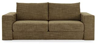 LOOKS by Wolfgang Joop Looks V-2 Designer Sofa mit Hockern und Regal, 2 Sitzer Couch, Funktionssofa, braun, Sitzbreite 180 cm