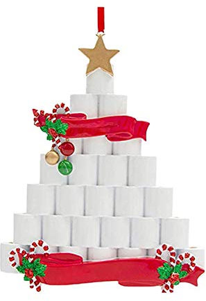 Baumschmuck 2020 Weihnachten Familie DIY Papier Ornament Personalisierte Ornament Dekoration & Aufhänger Hängestuhl Mit Gestell Outdoor Erwachsene (White, One Size)