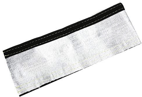 Couvercle de tuyau de fil isolé, manchon de protection thermique 600x106mm avec couche extérieure aluminisée pour fil électrique pour câble