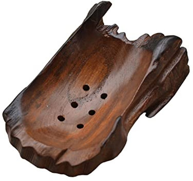 Cabilock 1 Caja Jabón Portátil Fregadero De Jabón Bandeja De Fregadero Bandeja De Jabón Retro Viajar Jabonera De Madera Mini