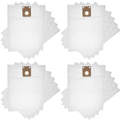 vhbw 20x Staubbeutel kompatibel mit Nilfisk GD 710 | GD 910, GD 111, Family De Luxe, GD 2000, GD 1010 Staubsauger - 42,5cm x 27cm Weiß