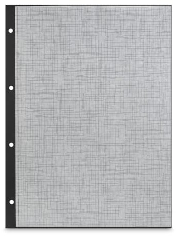 Hama Innenseiten Fotoalbum Scrapbooking (Nachfüllpackung für Fotoseiten, Karton mit Schutzpapier, 250 g/m², 23,3 x 31 cm, perforiert, 25 Blatt), Schwarz