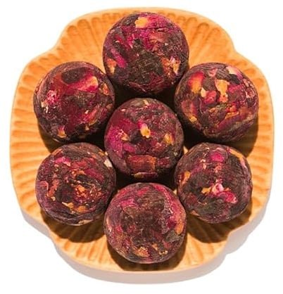 Infusion Boules de Pétales de Rose,Sans théine, sans additif ni conservateur,100% Végétal
