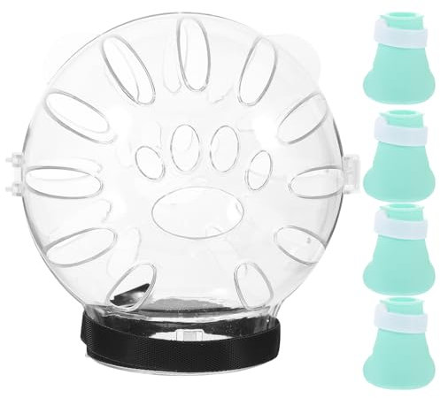 Mipcase 1 Satz Katzenmaulkörbe Zum Beißen Badezubehör Für Katzen Transparenter -gesichtsschutz Mundschutz Für Maulkorb Für Haustiere Helm Runden zubehör Kieselgel